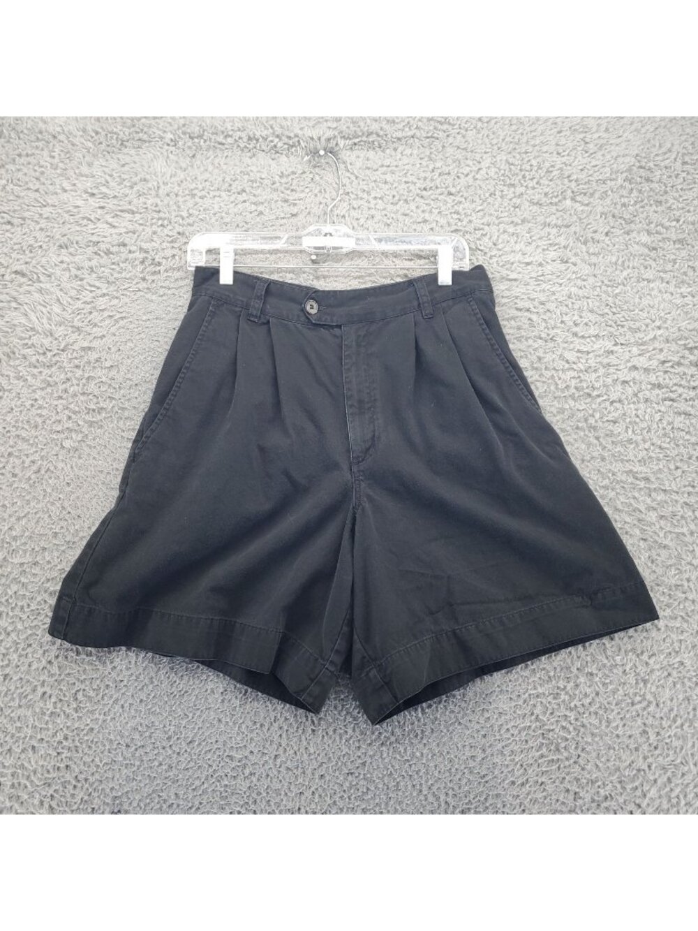 Patagonia Shorts Womens 14 Black 100% Cotton Casual Pleated